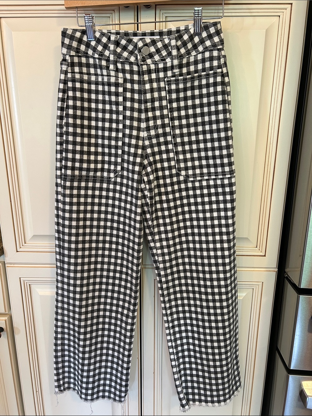 Black & White Gingham jeans.
